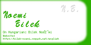 noemi bilek business card